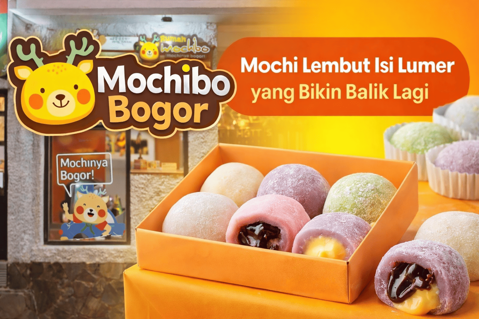 Mochibo Bogor: Mochi Lembut dengan Isian Lumer yang Bikin Banyak Orang Ketagihan