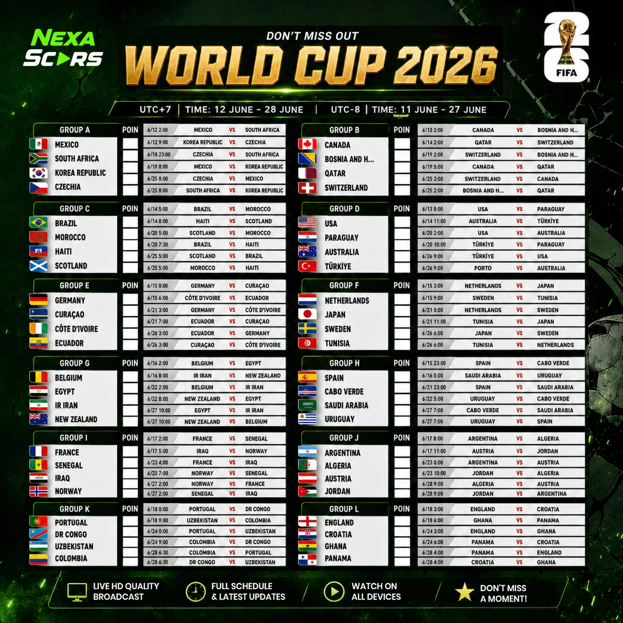 World Cup Group Page Banner