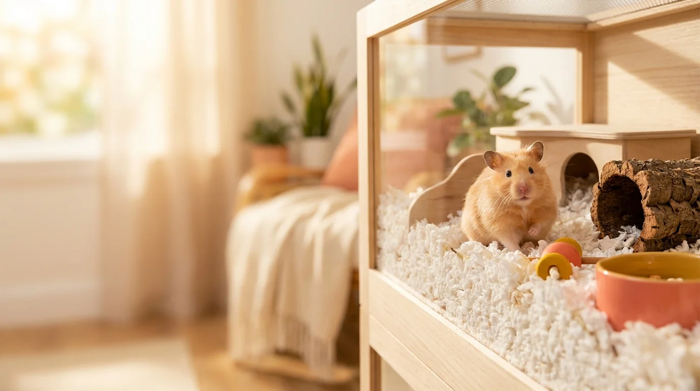Joyful hamster lifestyle hero