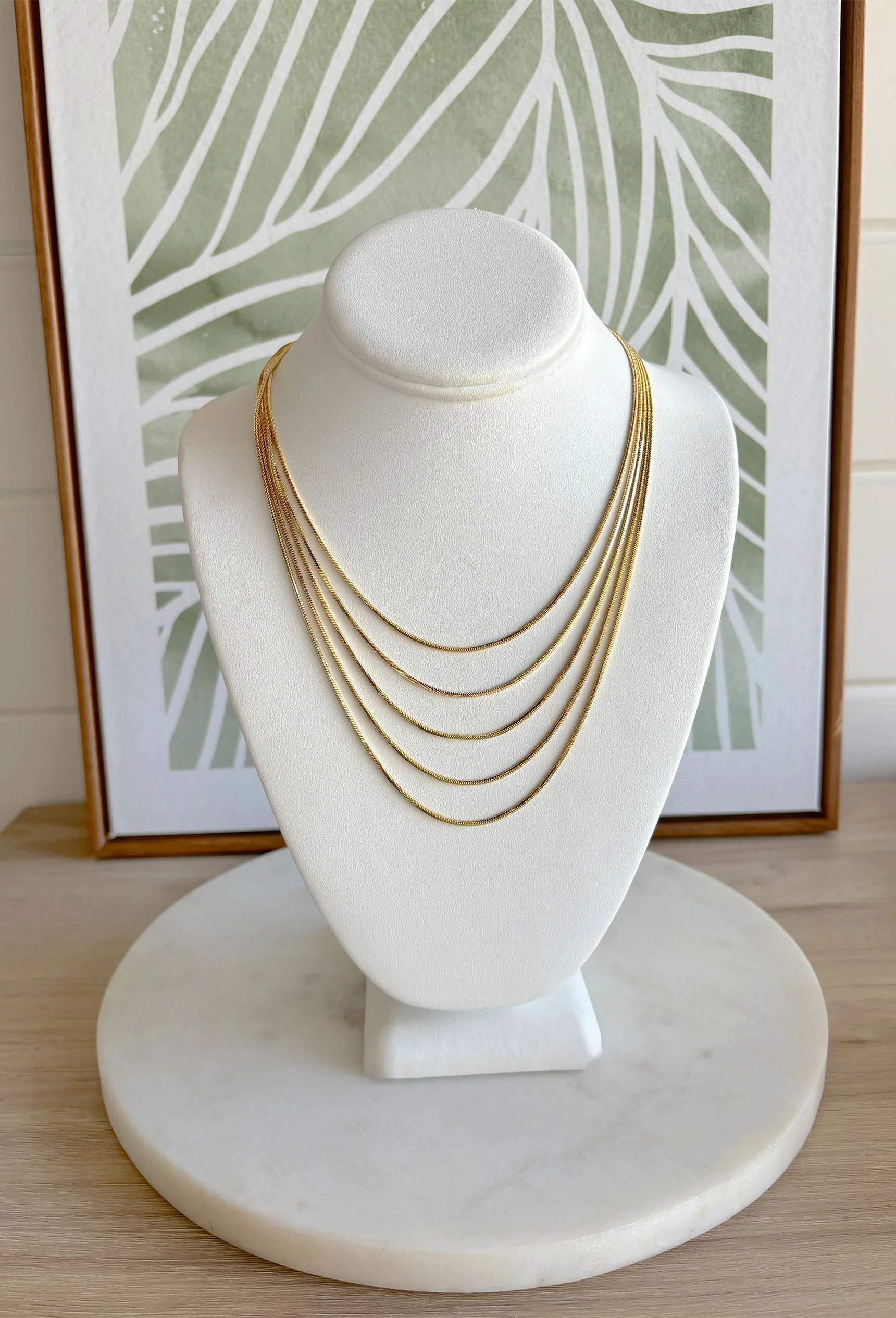 Layered Gold Chain Necklace