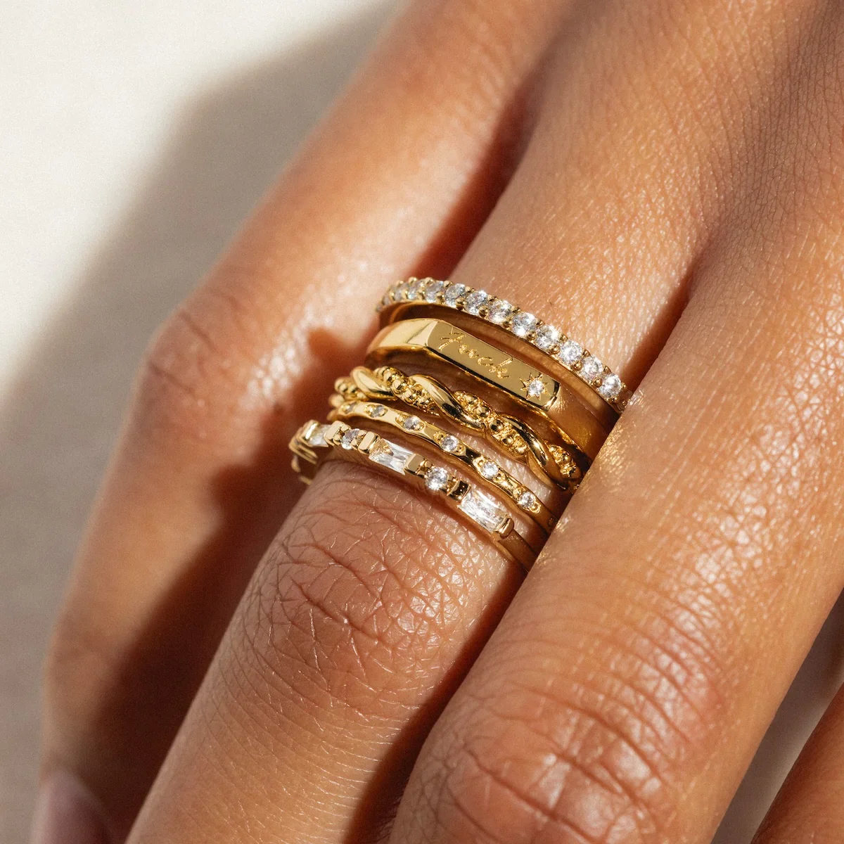 Twisted Gold Band Ring