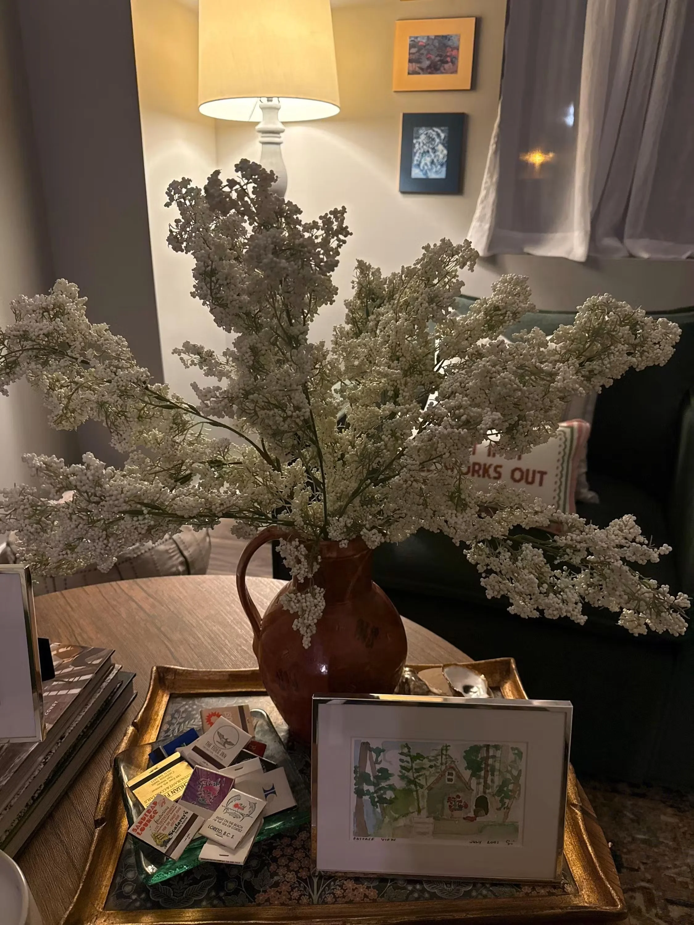 Handmade Dried Flower Wreath — alternate view