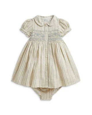 Smocked Linen Dress