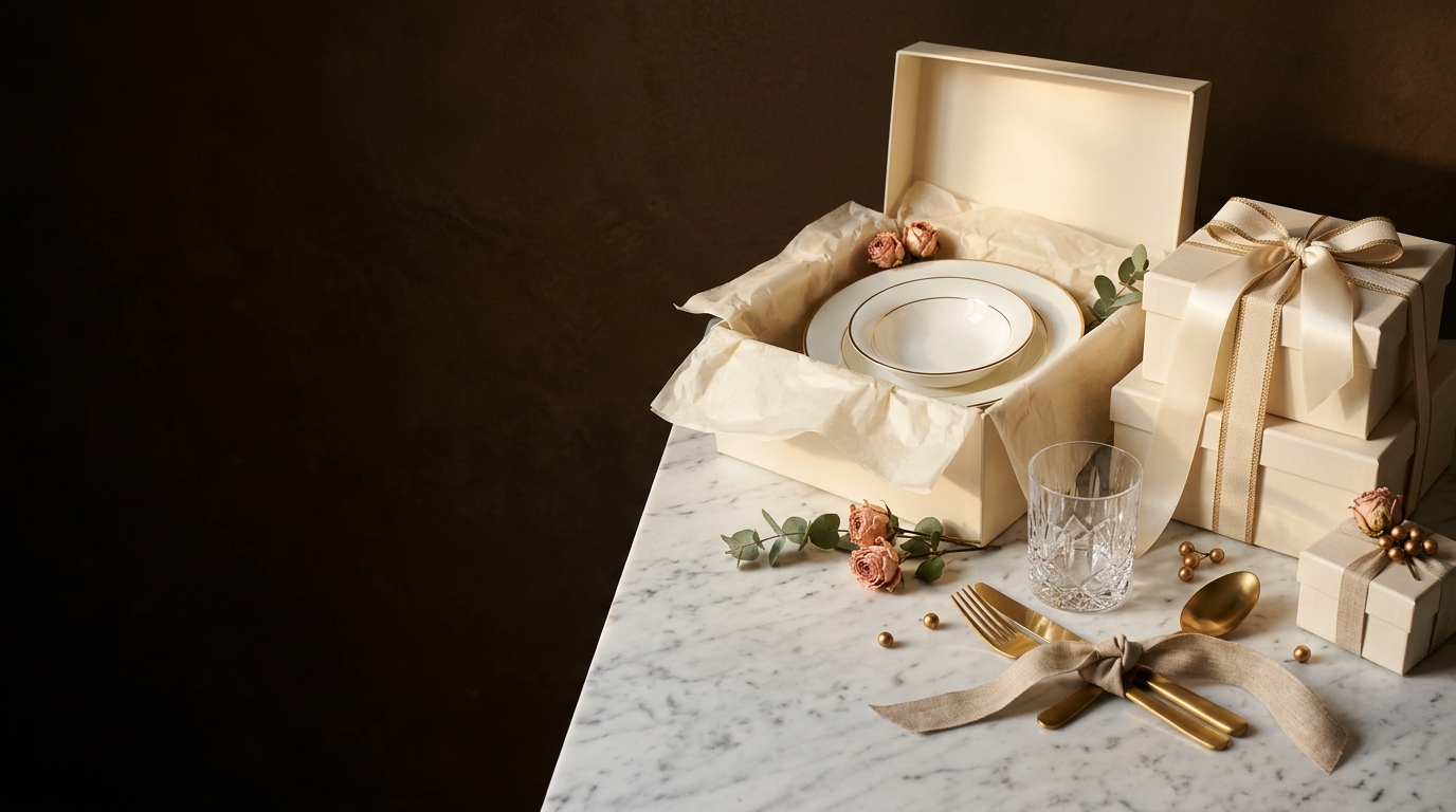 Curated gifting and dowry tableware sets