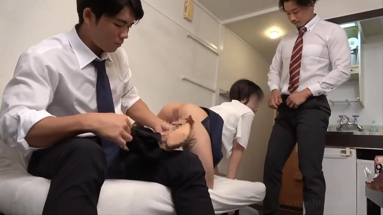  GAMS869 - Office worker threesome