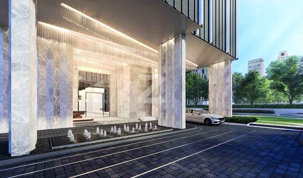 common area (render) โถงประตูหน้า Main Lobby ภาพตัวอย่าง