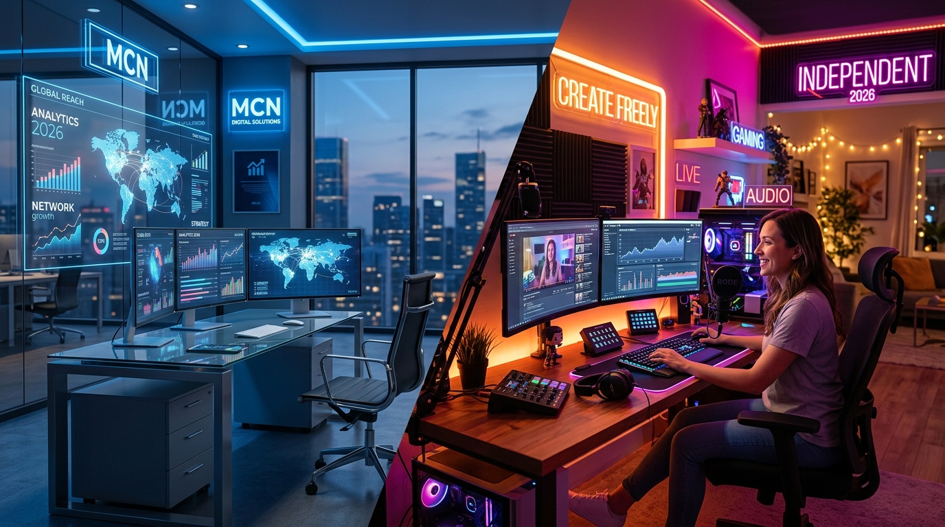 MCN vs Independent 2026: Mana yang Lebih Menguntungkan buat Youtuber?