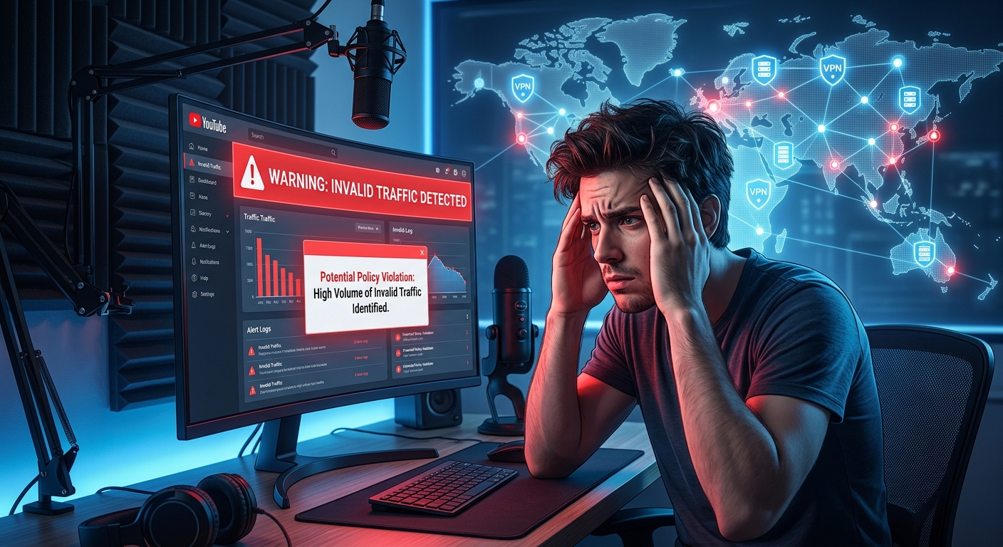 Bahaya Penonton Pake VPN bagi Monetisasi Youtube 2026: Risiko Banned Adsense