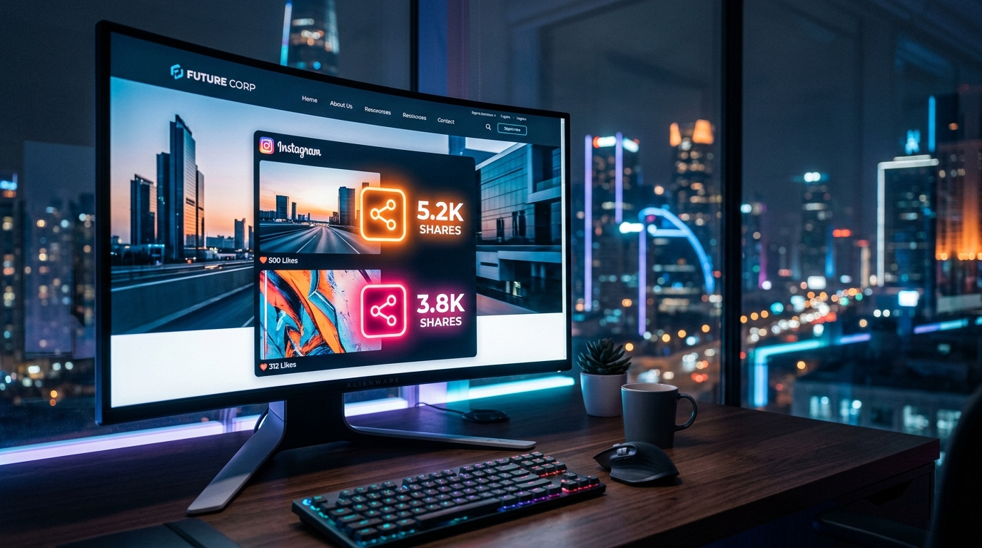 Integrasi Website dan Instagram: Manfaat Jumlah Shares Tinggi untuk Kredibilitas Situs Anda