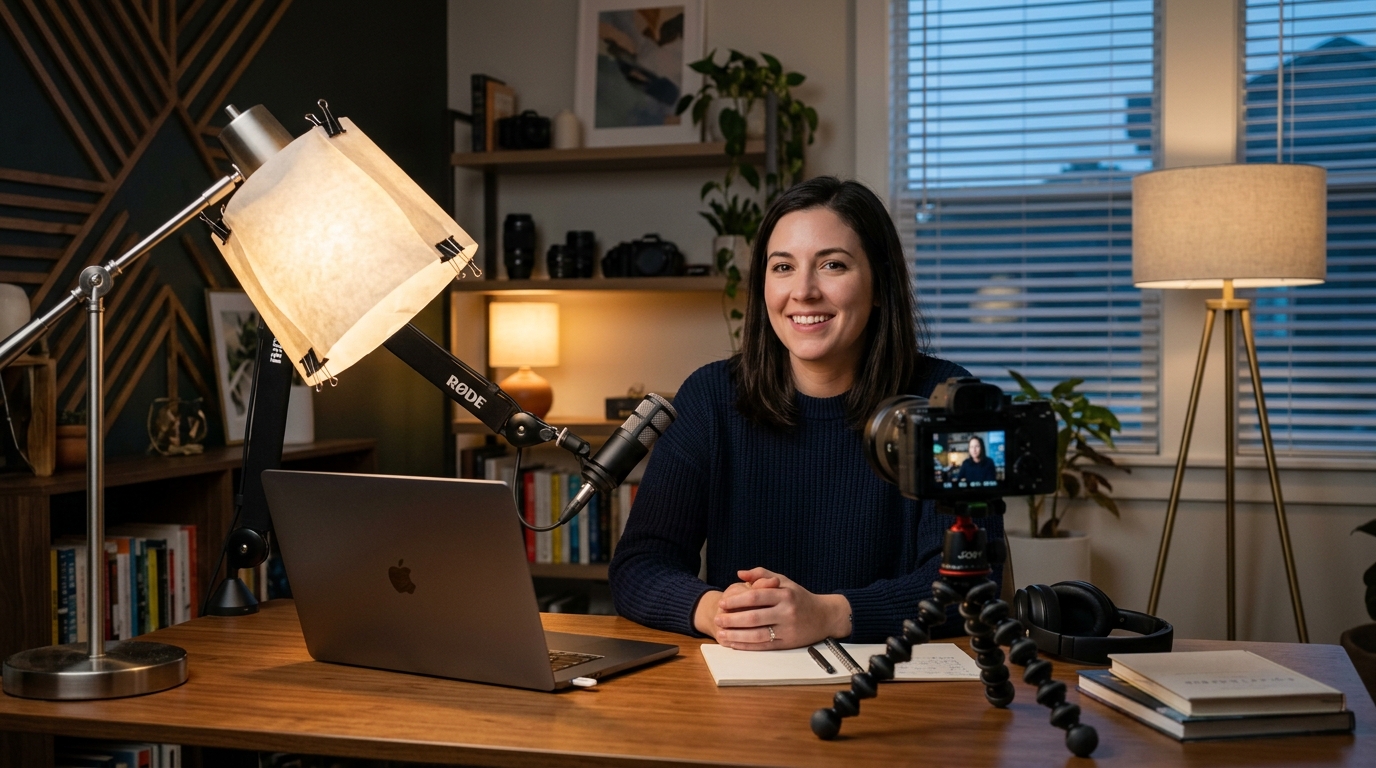 Tips Mengatur Pencahayaan Video YouTube Menggunakan Lampu Rumah Agar Terlihat Seperti Studio Profesional