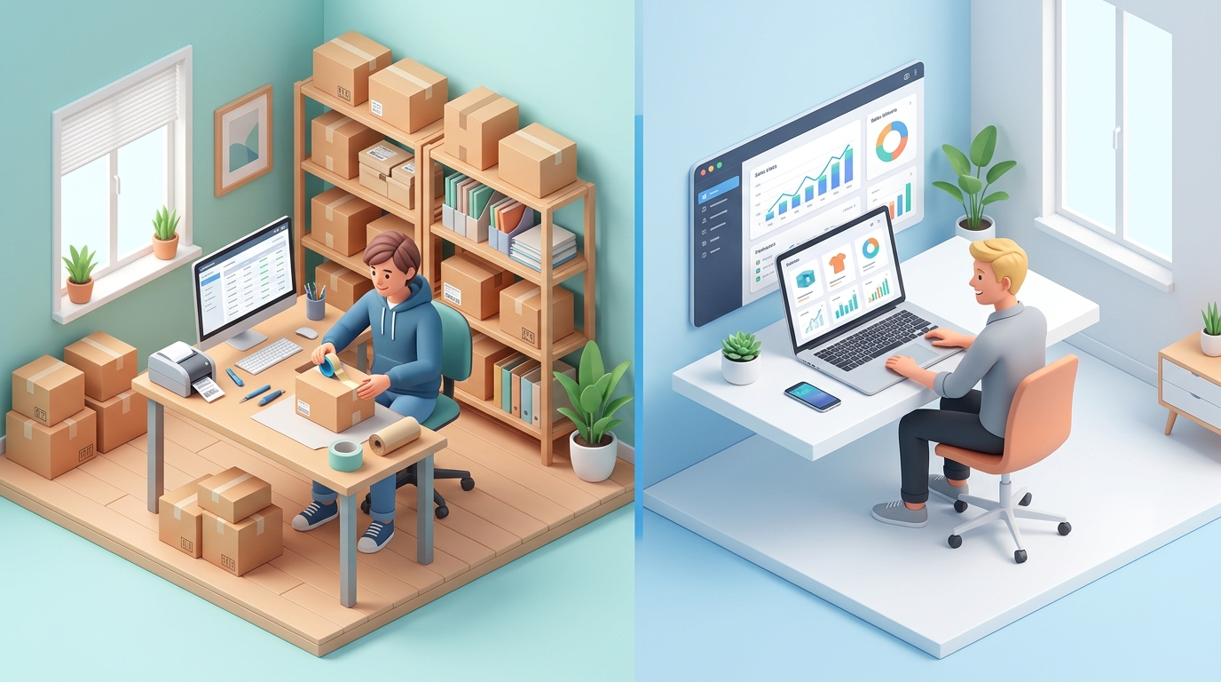 Reseller vs Dropshipper: Mana yang Lebih Menguntungkan untuk Bisnis Sampingan?