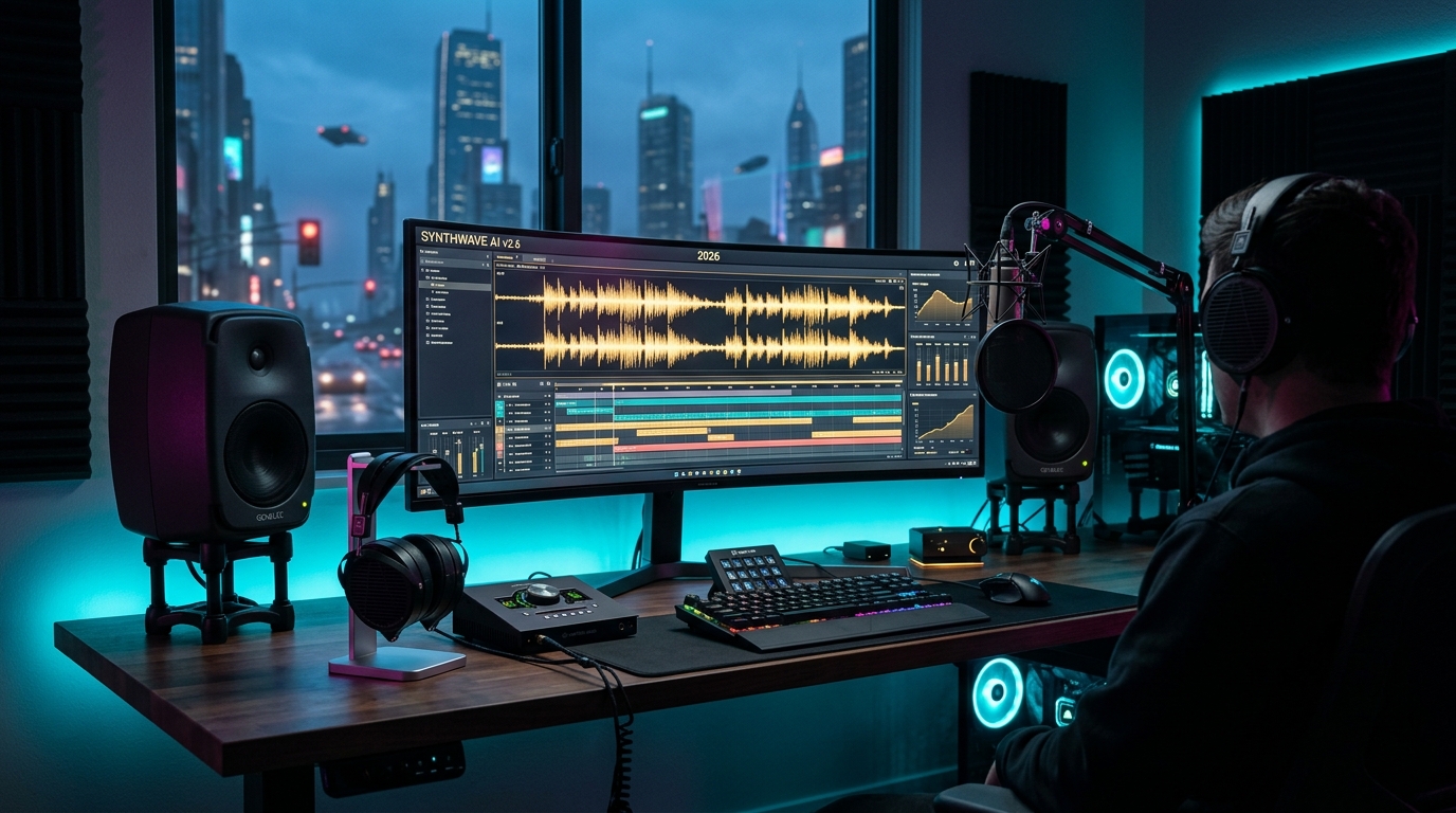 Musik untuk YouTuber 2026: Menggunakan AI Composer Tanpa Takut Copyright