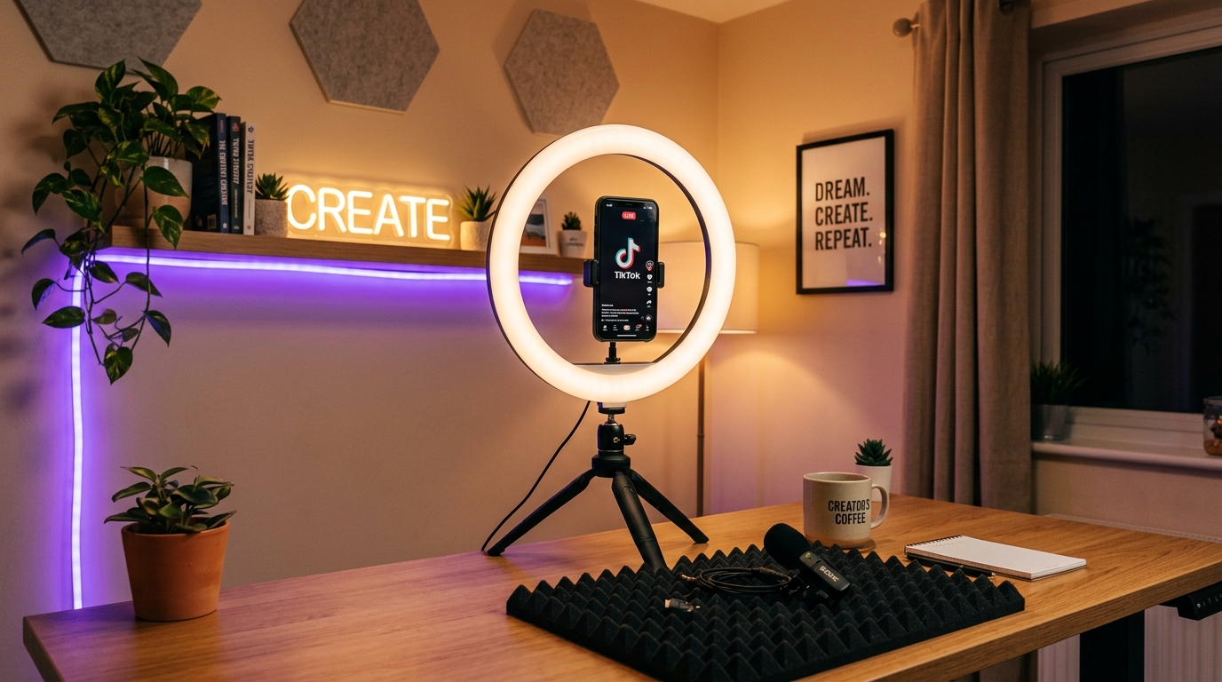 Tips Pencahayaan dan Setup Studio TikTok Murah untuk Hasil Video Berkualitas Tanpa Harus Mengeluarkan Banyak Modal