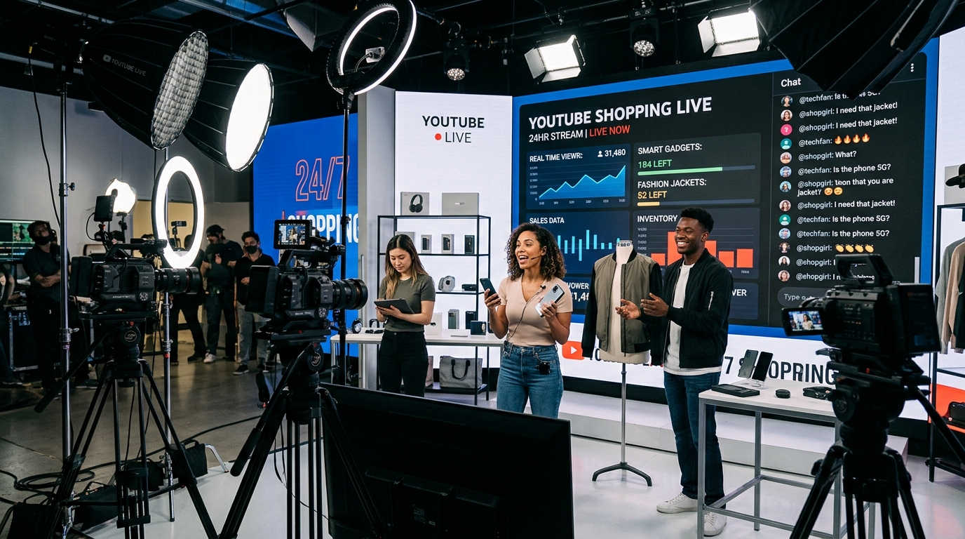 Fenomena Live Shopping 24 Jam di YouTube 2026: Peluang Bisnis Besar