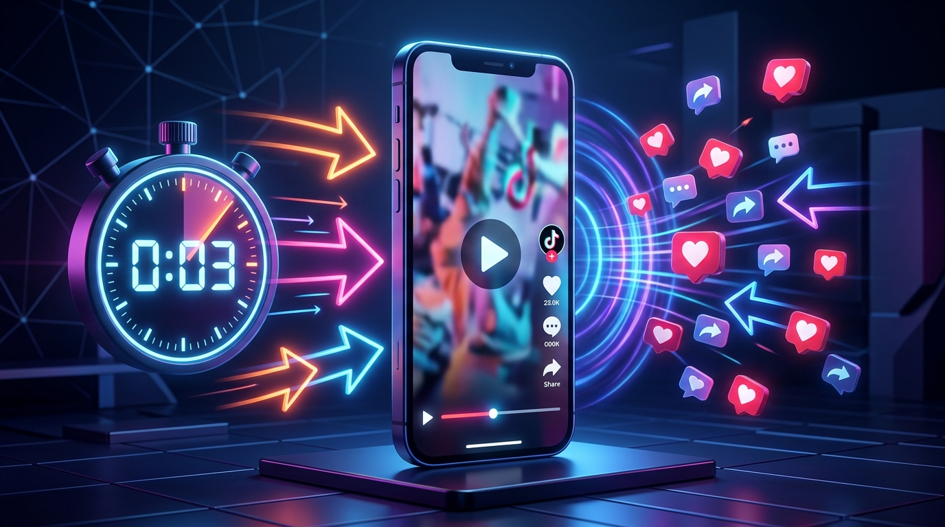 Strategi Konten TikTok Viral dengan Teknik Hook 3 Detik yang Mematikan
