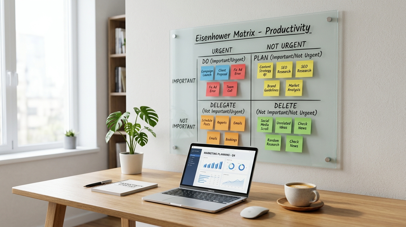 Cara Mengatur Prioritas Kerja Marketer Menggunakan Matriks Eisenhower