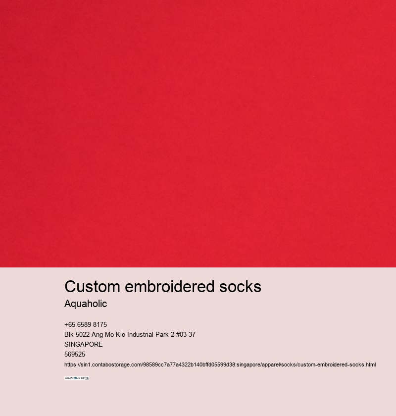 custom embroidered socks