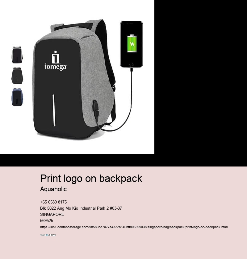print logo on backpack