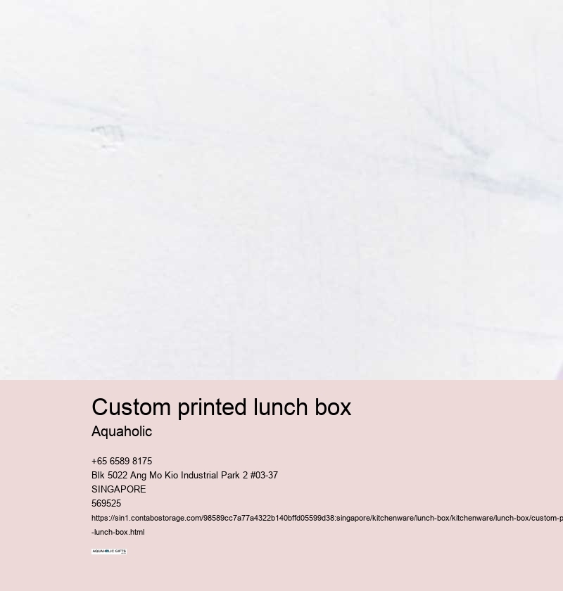 custom printed lunch box