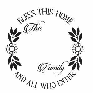 Bless This Home Monogram vector | Bless This Home Vector Image, SVG, PSD, PNG, EPS, Ai Format | Vector Graphic Arts Downloads