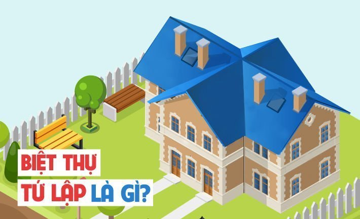 Biệt thự tứ lập là gì? Đặc điểm thiết kế có gì KHÁC BIỆT?