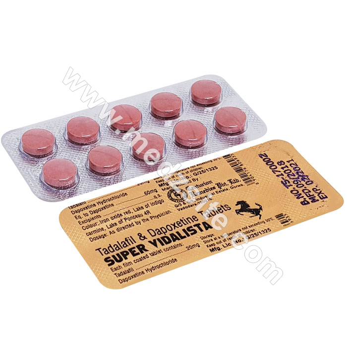 Buy Super Vidalista Online | ED + PE Pills + 20% Off + Medzsite