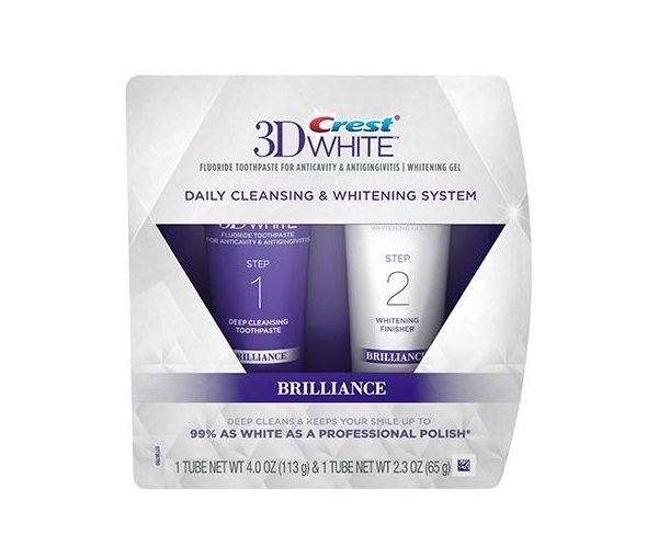 Sistema di sbiancamento in due fasi Crest 3D White Brilliance | Euro White
