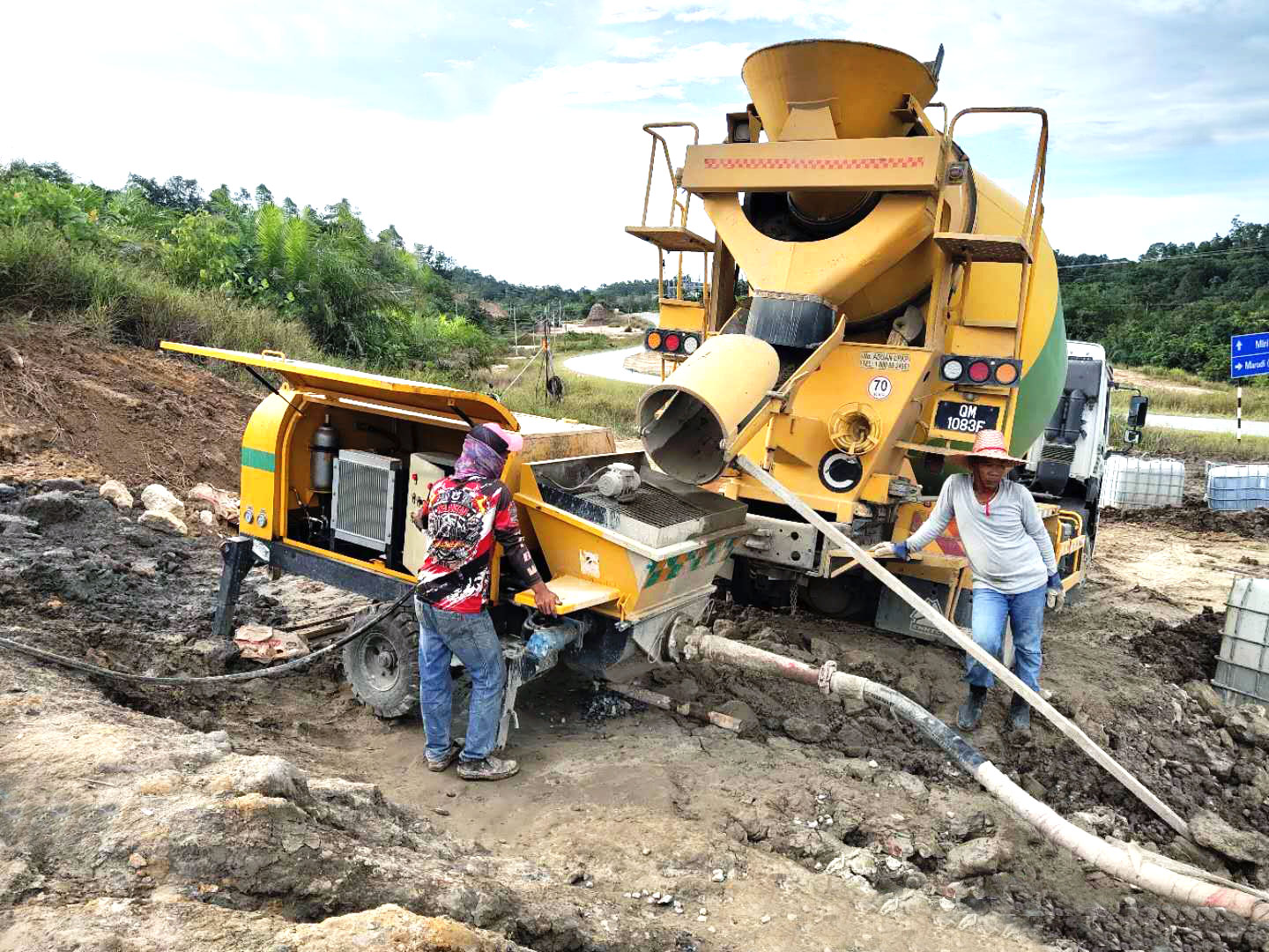Aimix Portable Diesel Concrete Pump Machine for Sale in Sri Lanka