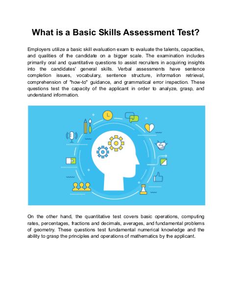 What is a Basic Skills Assessment Test? | edocr