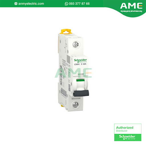 Cầu dao tự động ACTI9 - MBC iC60H 1P, 10kA, 230V, C curve A9F84132