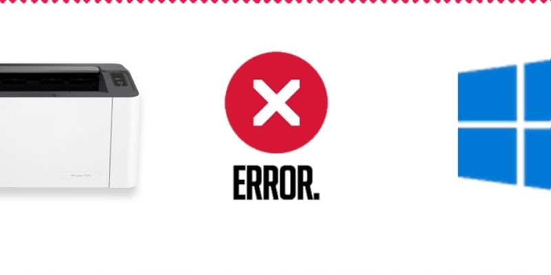 What to do on finding an HP printer in an error state?