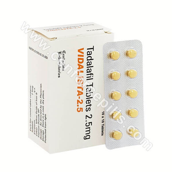 Vidalista 2.5 mg | Tadalafil | 20% Extra OFF | Fast Shipping