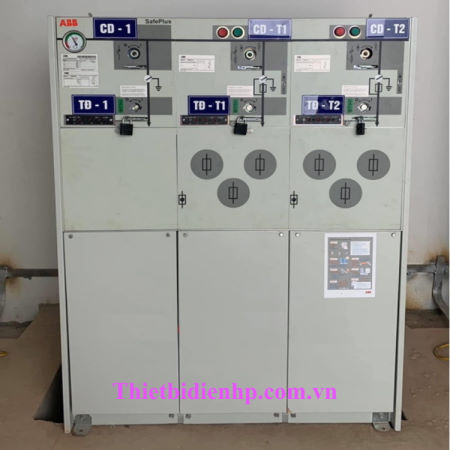 Tủ RMU 3 Ngăn CCF 24kV ABB, Tủ Trung Thế 2 Cầu Dao Phụ Tải 1 Ngăn Chì