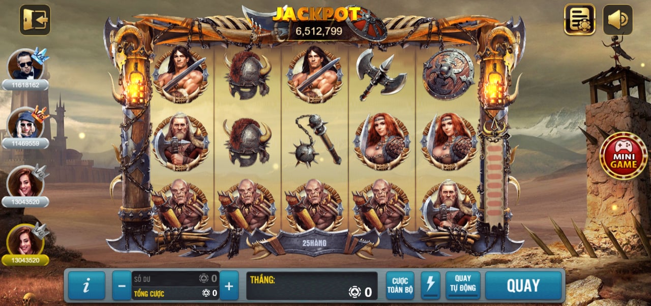 Barbarian nudge S777 - Game nổ hũ mang phong cách Viking