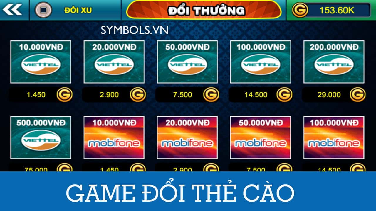 Top 5 game đổi thẻ cào, đổi card điện thoại hot nhất 2022