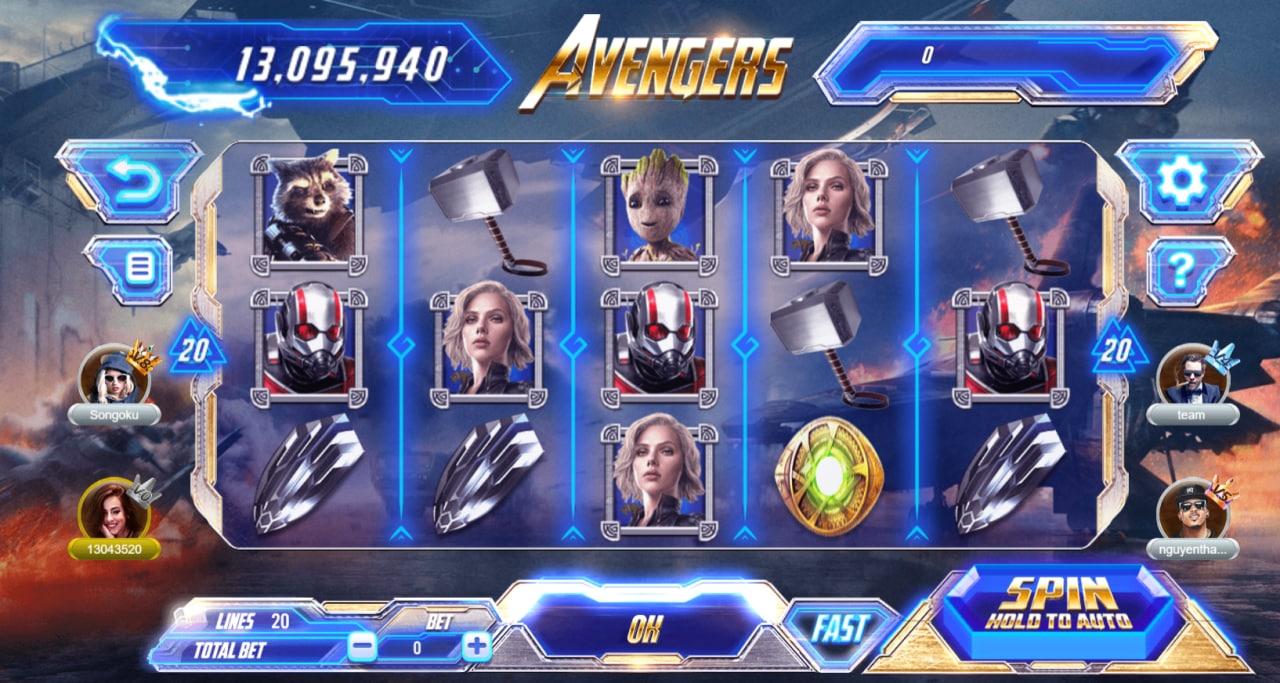 Game bài Avengers s777 - Quay nổ hũ đẳng cấp Marvel