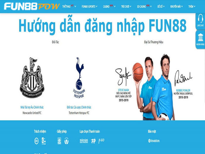 Đăng nhập Fun88 - Hướng dẫn chi tiết thao tác trên PC và Mobile