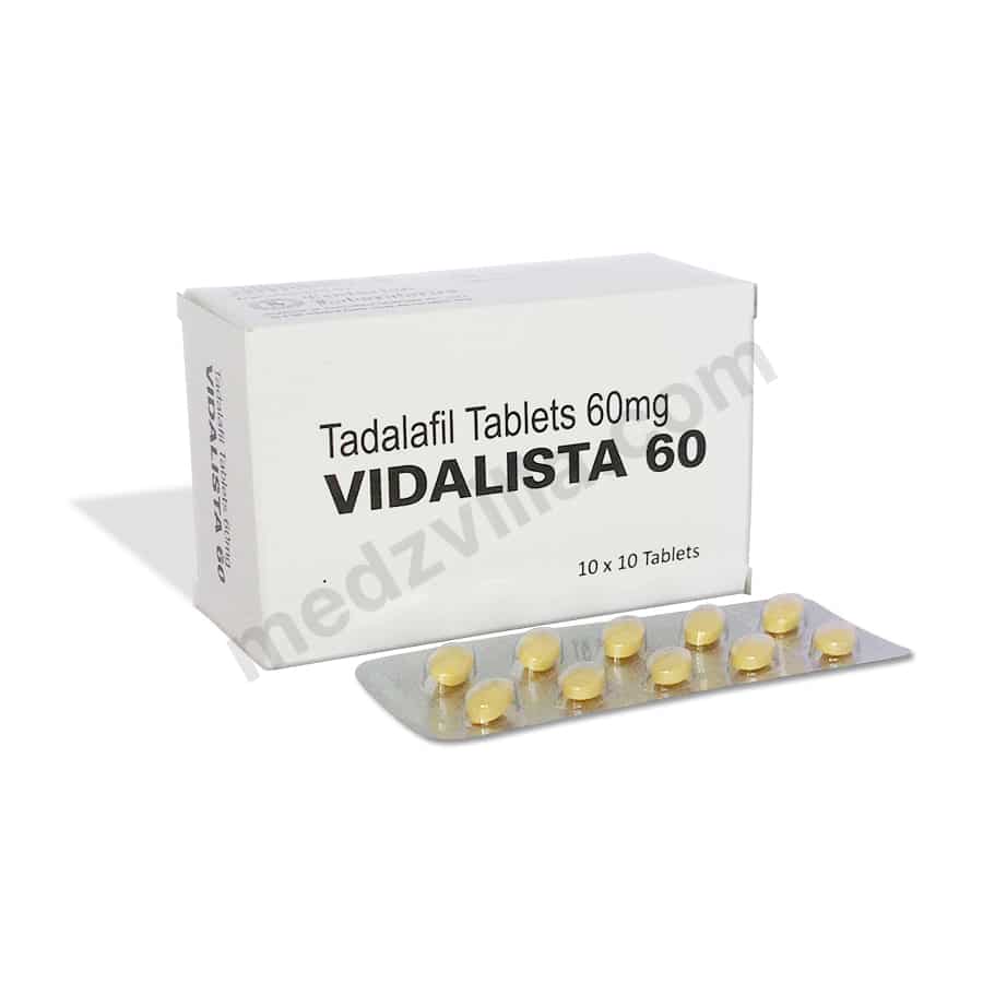 Buy Vidalista 60 mg | Tadalafil Cialis Tablet (20% Off)