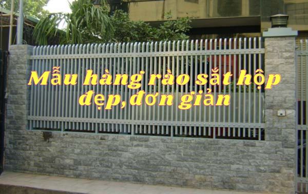 30+ Mẫu Hàng Rào Sắt Hộp Mạ Kẽm đẹp, đơn Giản