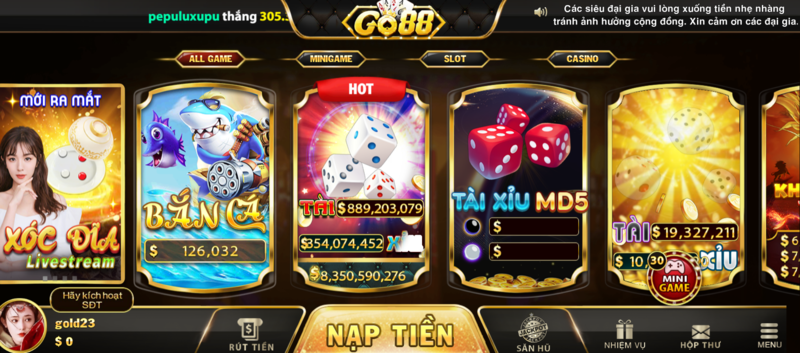 Bắn cá Go88 - Game giải trí cực chất với giá trị tiền thưởng