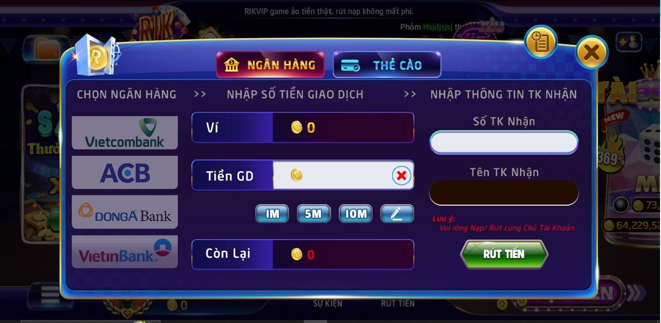 Rút tiền rikvip: Hướng dẫn chi tiết, chính xác, an toàn