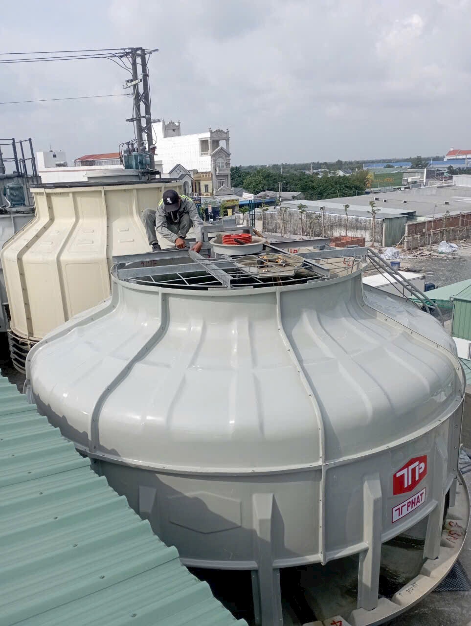 Tháp giải nhiệt nước -Một số linh kiện trong tháp giải nhiệt -