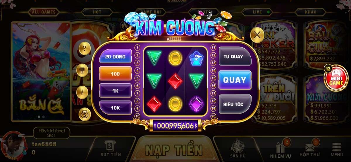 Kim Cương Go88: Nỗ Hũ Trúng Lớn - Go88