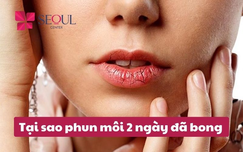 Phun môi 2 ngày đã bong là do đâu? Có phải hỏng không?