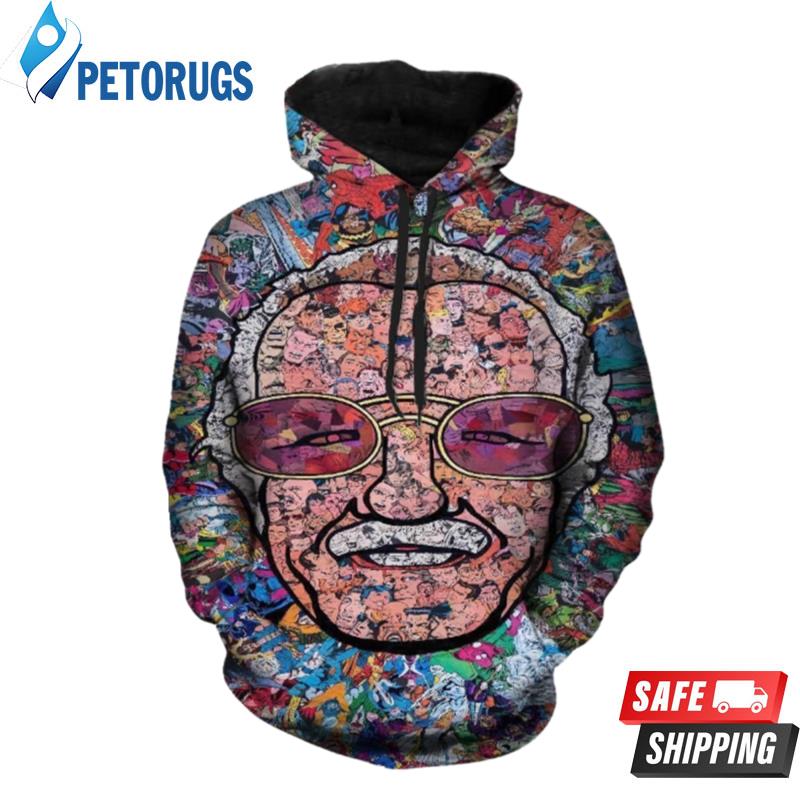 Womens Marvel Stan Lee 3D Hoodie - Peto Rugs