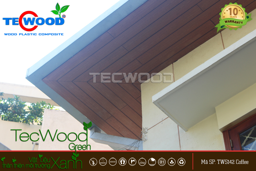 Ốp Trần Ngoài Trời - Gỗ Nhựa TecWood