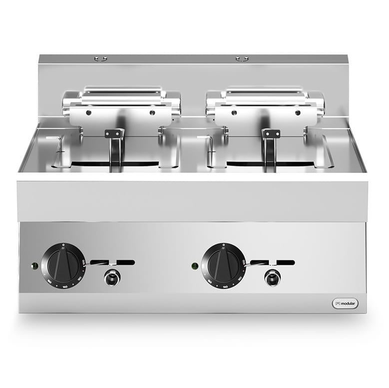 Frityrkoker 18,0 kW - 10+10 liter, rustfritt stål | Gastro Line