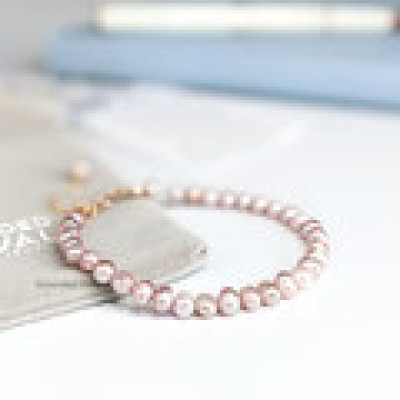 Purple Pearl Tasbih Bracelet | Women's Misbaha - 33 Beads, 5mm Profile Picture