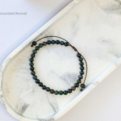 Green Bloodstone Tasbih Bracelet | Men's Misbaha - 33 Beads, 5.5mm Profile Picture