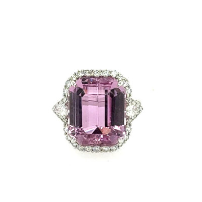 19.64ct Kunzite and Diamond Ring Profile Picture